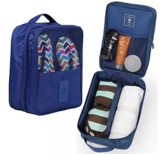 Necessaire Organizadora de Sapatos para Viagens Azul - comprar online