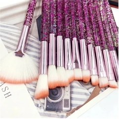 12 Kit Com 10 Pincéis Profissionais Glitter para Maquiagem - comprar online