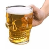 Caneca de Vidro Caveira Choop Grande 500ML