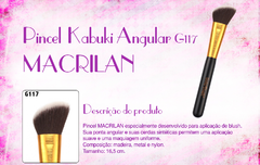 Pincel Macrilan Profissional Kabuki Angular Linha Gold G117 na internet
