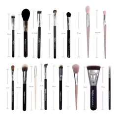 Kit com 15 Pincéis Ruby Rose Profissional