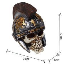 Enfeite Caveira Gladiador em Resina - loja online