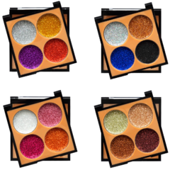 Paleta de Sombras Glitter Pic Me Vivai 4027.4 - Kit 4 unidades