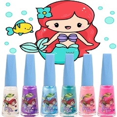 Esmalte Sereia Bella Infantil Safira - Kit 6 unidades