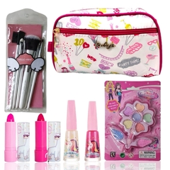 Necessaire Kit Maquiagem Infantil Completa Rubys Pincéis Esmalte