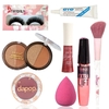 Kit de Maquiagem Completo com Maleta Blush Pincel Cílios