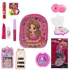 Kit Mochila Rosa Infantil Princesas Completo