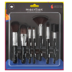 Kit com 7 Pincéis para Maquiagem Macrilan KP9-2A