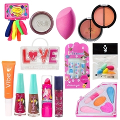 Maleta Infantil Kit Maquiagem Completo Sombras Batom Gloss na internet