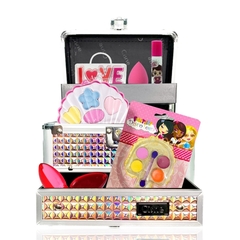 Kit com Maleta de Maquiagem Infantil Gloss Esponja - comprar online