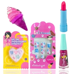 Maleta Kit Maquiagem Infantil Mini Sombras Presente na internet