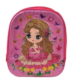 Kit Mochila Rosa Infantil Princesas Pincéis - comprar online