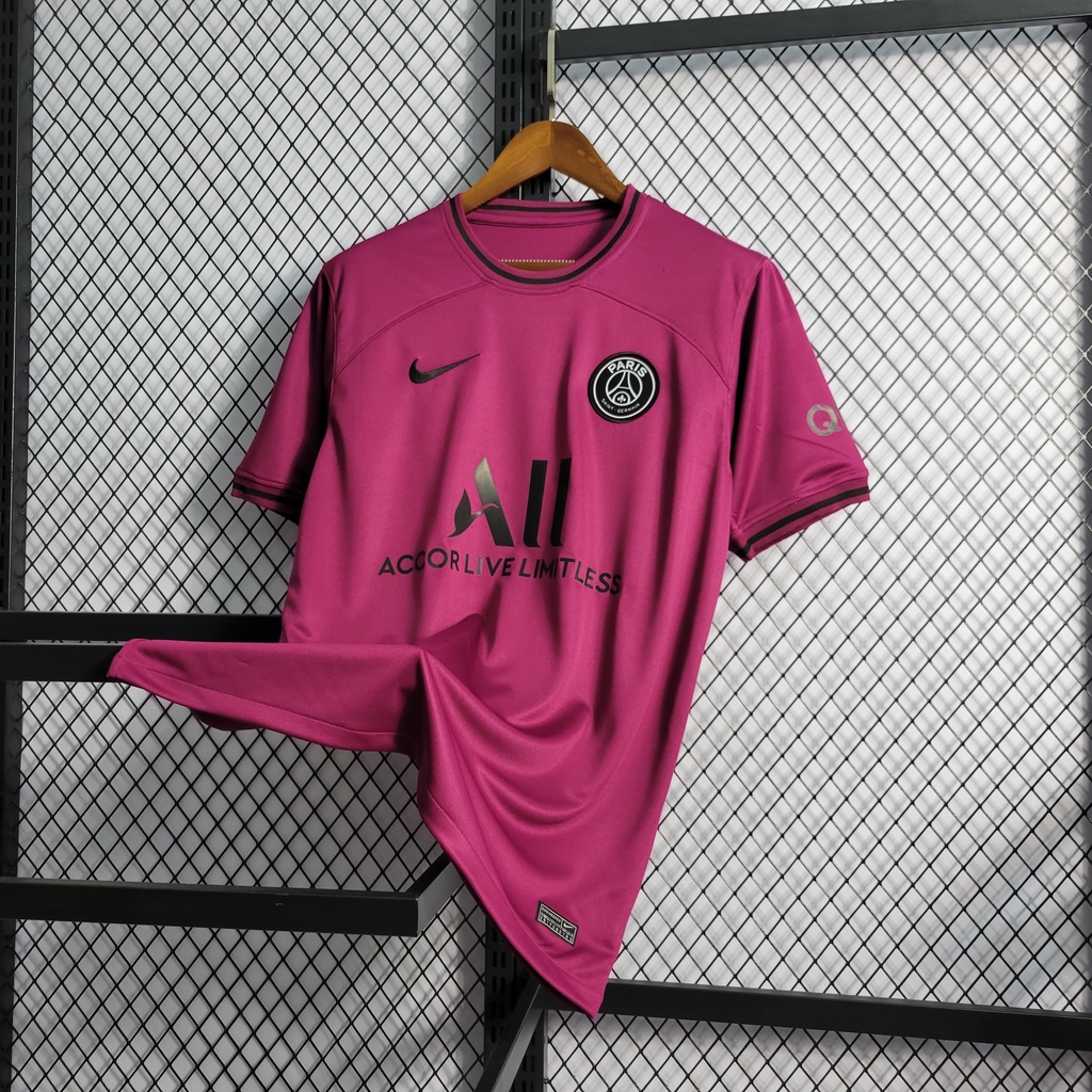 Camisa rosa e roxa psg