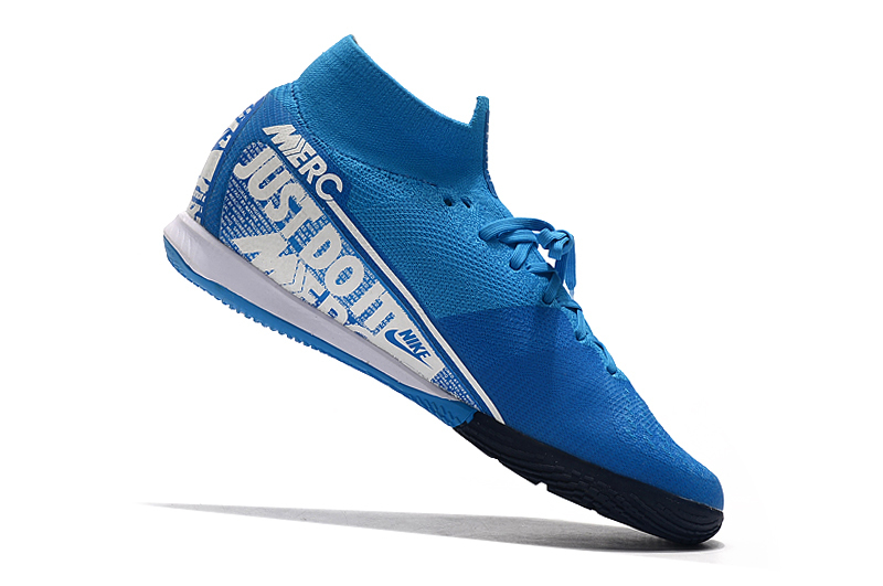 Tênis Futsal Nike Mercurial Superfly 7 Elite BOTINHA - azul