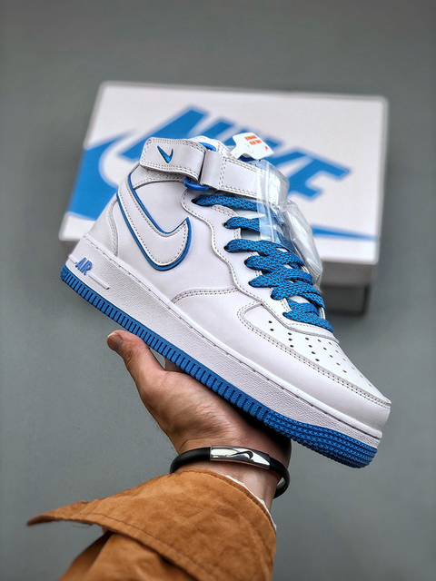 air force 1 mid blue