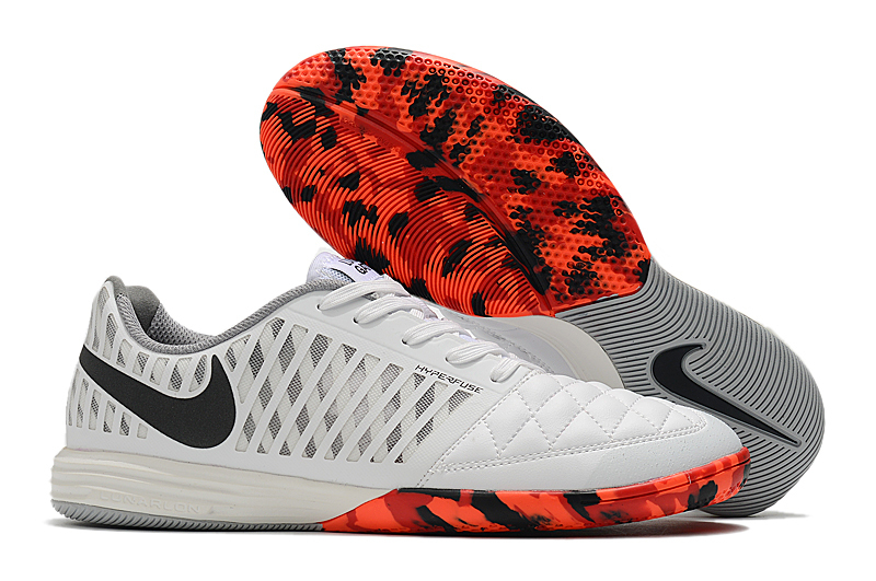 T nis futsal Nike Lunar Gato Hyperfuse II 2 Branco sola vermelho