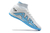 Chuteira Society Nike Air Zoom Mercurial Vapor 15 cano alto botinha - Branco com azul - comprar online