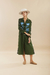 CAMISA LARGA LAS FLORES VERDE - Anushka Elliot 