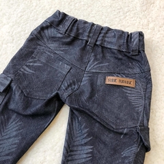 Pantalón cargo de jean estampado (ÚLTIMO 3-6/24 MESES) - Saque Buraque