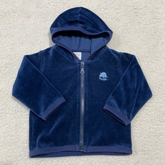 Campera con capucha plush (ÚLTIMA 6-9M)