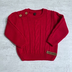 Sweater con ochos rojo