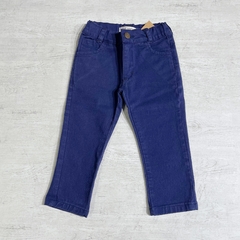 Pantalón gabardina azul francia (ÚLTIMO 9-12M)