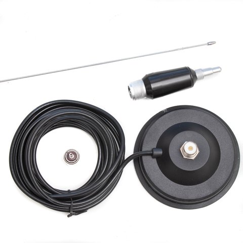Kit Antena cable 5Mts Irradiante/ VHF /Base Magnética