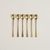 Cucharita Gold diseño oval - set x 6 en internet