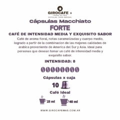 FORTE - CAJA x 10 CÁPSULAS MACCHIATO. - comprar online