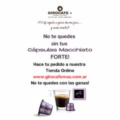 FORTE - CAJA x 10 CÁPSULAS MACCHIATO. - Giro Cafe Mas