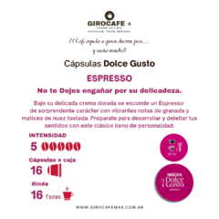 Espresso - Caja X 16 Cápsulas Dolce Gusto - comprar online