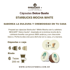 STARBUCKS - DOLCE GUSTO - White Mocha x 12 Cápsulas. - comprar online