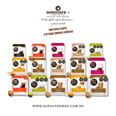 PACK x 15 CAJAS SABORES CLÁSICOS DOLCE GUSTO.