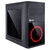 Gabinete Gamer Evolut Shin Preto Fan 120 Led Vermelho Mini Tower C/Janela - EG-804RD