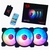 Fan Gamer Redragon F009 Preto 3 X 120mm Rgb - GC-F009