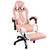 Cadeira Gamer Ktrok Proseat Rosa/Branco Com Massageador - KT-PROSEAT-RS