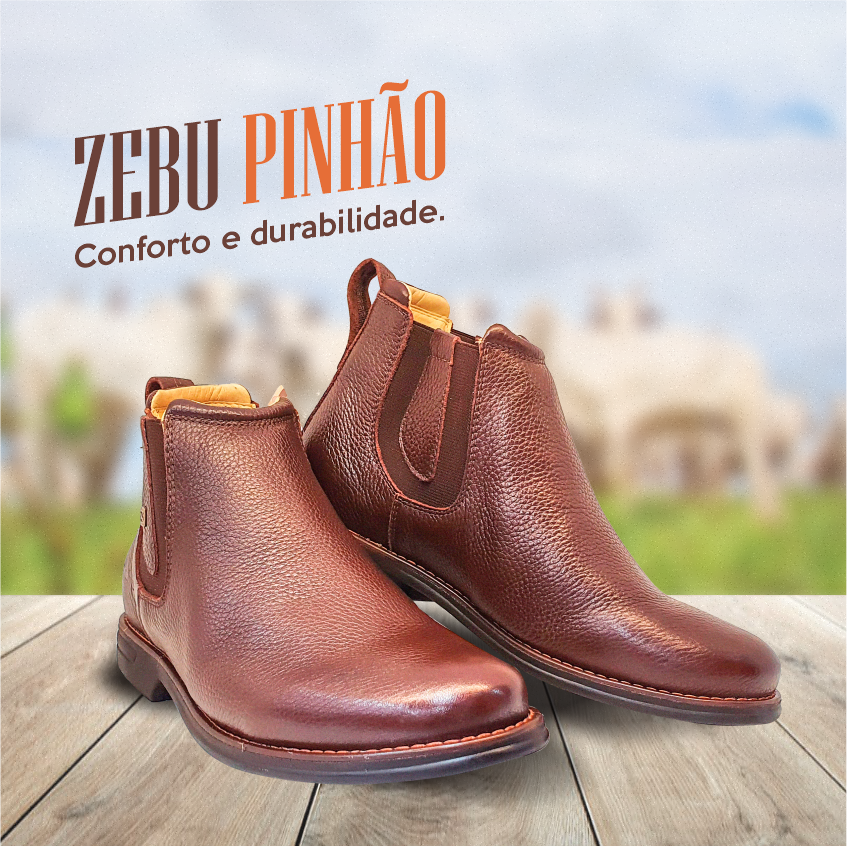 Tenha a sua Botina ZEBU Couro 100 leg timo