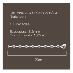 DISTANCIADOR CERCA FÁCIL 1,20M 3,2 MM (BALANCIM) 10 UNIDADES - Campo Online | Produtos para agricultura e pecuária