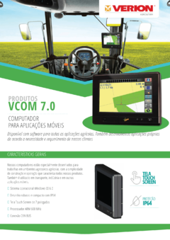 GPS AGRÍCOLA E TELA VERION DE 7 POLEGADAS: NAVEGAÇÃO AVANÇADA PARA TRATORES E MÁQUINAS AGRÍCOLAS (VELKGPS E COMPUTADOR VCOM 7.0) - loja online