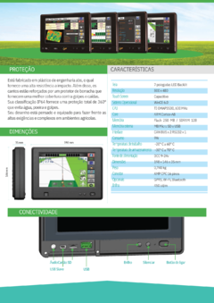 Imagem do GPS AGRÍCOLA E TELA VERION DE 7 POLEGADAS: NAVEGAÇÃO AVANÇADA PARA TRATORES E MÁQUINAS AGRÍCOLAS (VELKGPS E COMPUTADOR VCOM 7.0)