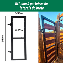 KIT COM 4 PORTEIRAS LATERAL BRETE - comprar online
