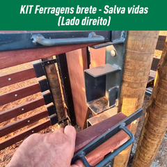 Kit ferragem salva vidas para brete