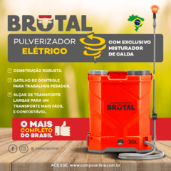 PULVERIZADOR ELÉTRICO COM EXCLUSIVO MISTURADOR DE CALDA - BRUTAL - loja online