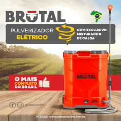 PULVERIZADOR ELÉTRICO 20 LITROS COM MISTURADOR DE CALDA - BRUTAL - loja online