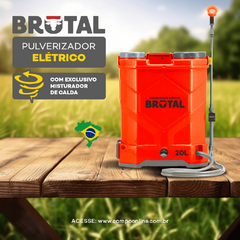 PULVERIZADOR ELÉTRICO BRUTAL (EXCLUSIVO MISTURADOR DE CALDA) - 20 LITROS - Campo Online | Produtos para agricultura e pecuária