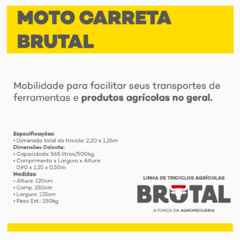 MOTO CARRETA BRUTAL - TRICICLOS BRUTAL DIRETO DA FÁBRICA - Campo Online | Produtos para agricultura e pecuária