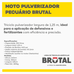 MOTO PULVERIZADOR PECUÁRIO BRUTAL - TRICICLOS BRUTAL DIRETO DA FÁBRICA na internet