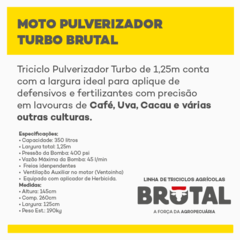 Imagem do MOTO PULVERIZADOR TURBO BRUTAL - TRICICLOS BRUTAL DIRETO DA FÁBRICA