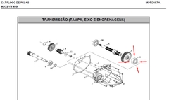 Rolamento Transmissão Dafra Maxsym 400 i original - comprar online