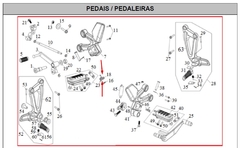 Mola Pedaleira Direita Dianteira Dafra Next 250 Original - comprar online